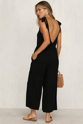 Combinaison ample à jambes larges avec poche